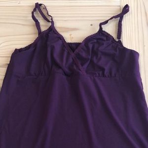 XXL Purple/Lace Maternity/Sleeper Top